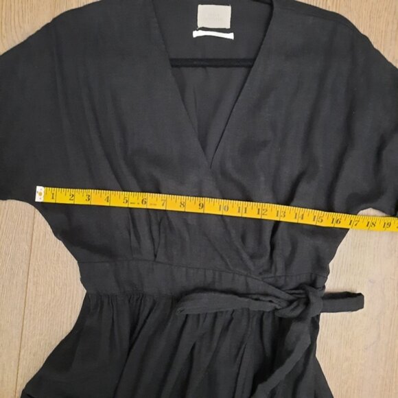 Danielle UO linen midi wrap dress - Picture 4 of 9